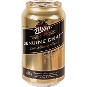 Miller Genuine Draft Beer Can Diversion Safe – Hidden Storage, Screw-Top Lid, 1¼" x 3¾" Interior, Weighted Realistic Design, Conceals Cash, Keys & Small Valuables